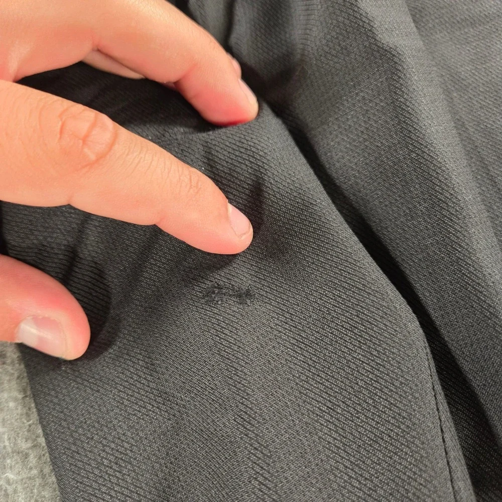 Zanella Pants Mens 35x29 Black Pleated Wool Trousers Made in Italy Duncan